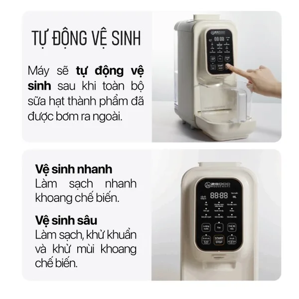 Máy Xay Sữa Hạt Tự Động 100% 2GOOD SONA I8 (1,2 Lít) - Bản Ca Nhựa